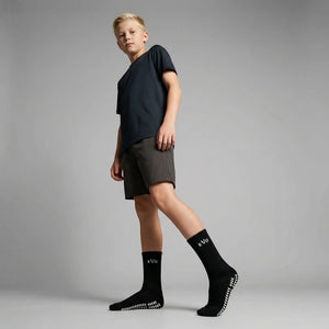 EVO Grip Socks sorte - grip socks fodbold voksen