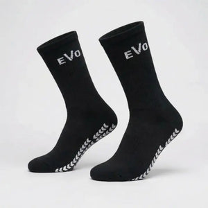 EVO Grip Socks sorte produktbillede - grip socks træning fodbold