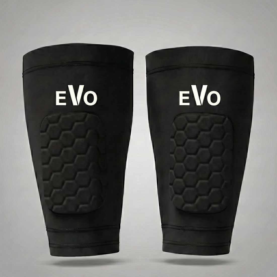 EVO Sleeve benskydd fotboll - kompressionssleeve med EVO logga